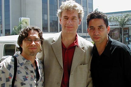 drummers Rich Mangicaro, Bill Bruford, Peter Michael Escovedo